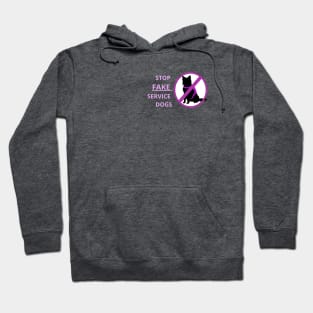 Fake Service Dog Warning Hoodie